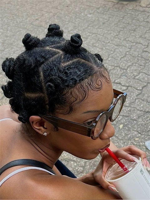 Sleek Angled Bob With Grey — Haircuts with Glasses