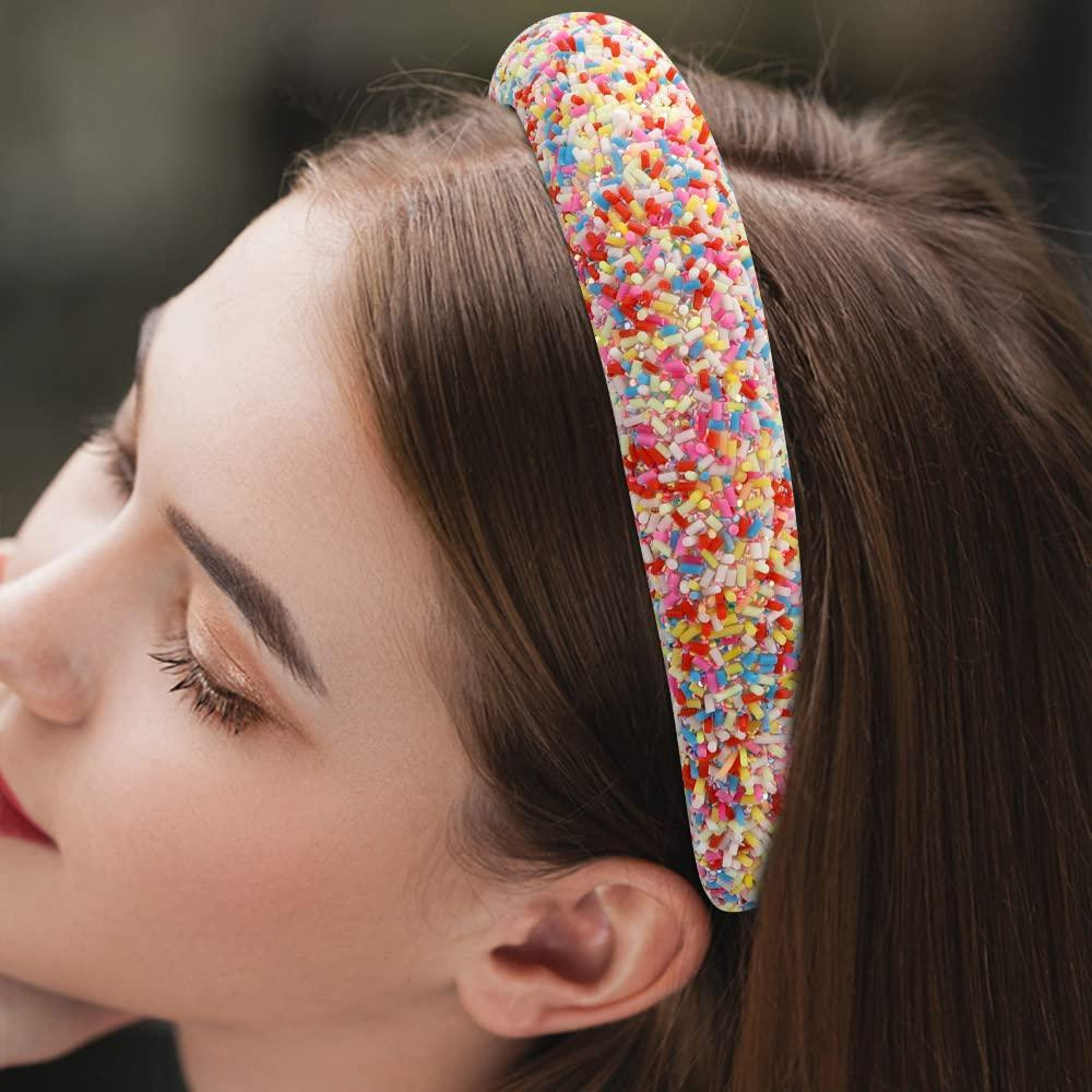 Sprinkle Headband with Waves and Bangs Sprinkle Headband with Waves and Bangs — Padded Headband Hairstyles