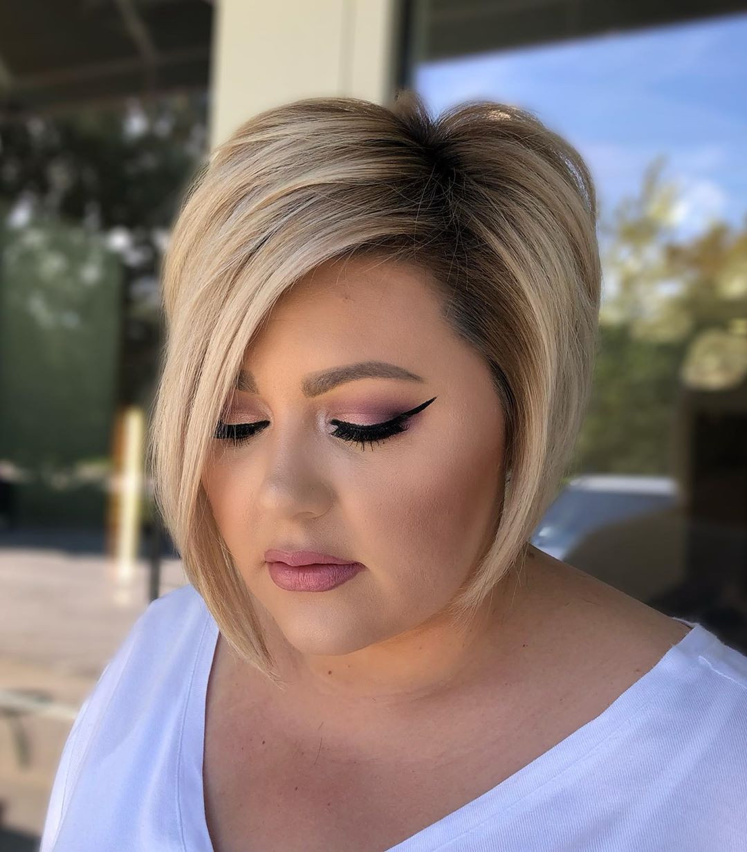 Dark Brown Visual Idea Dark Brown Visual Idea — Hairstyles for Chubby Faces