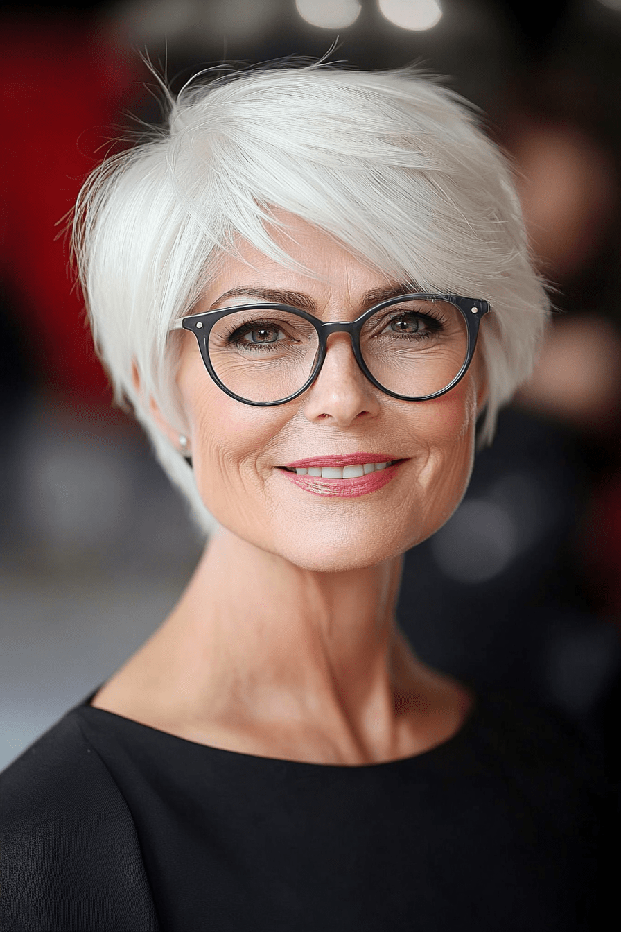 Short Visual Idea — Hairstyles with Glasses