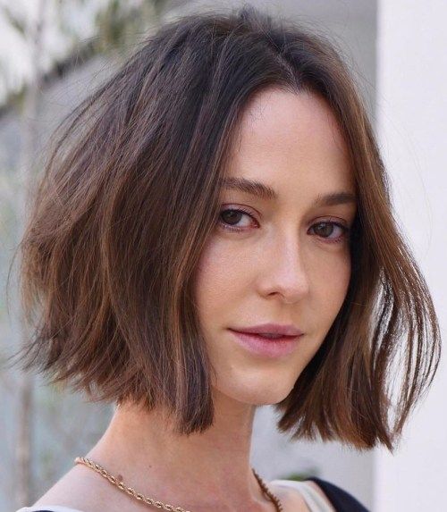 Air-Dried Bob With Blunt Ends — Choppy Bob