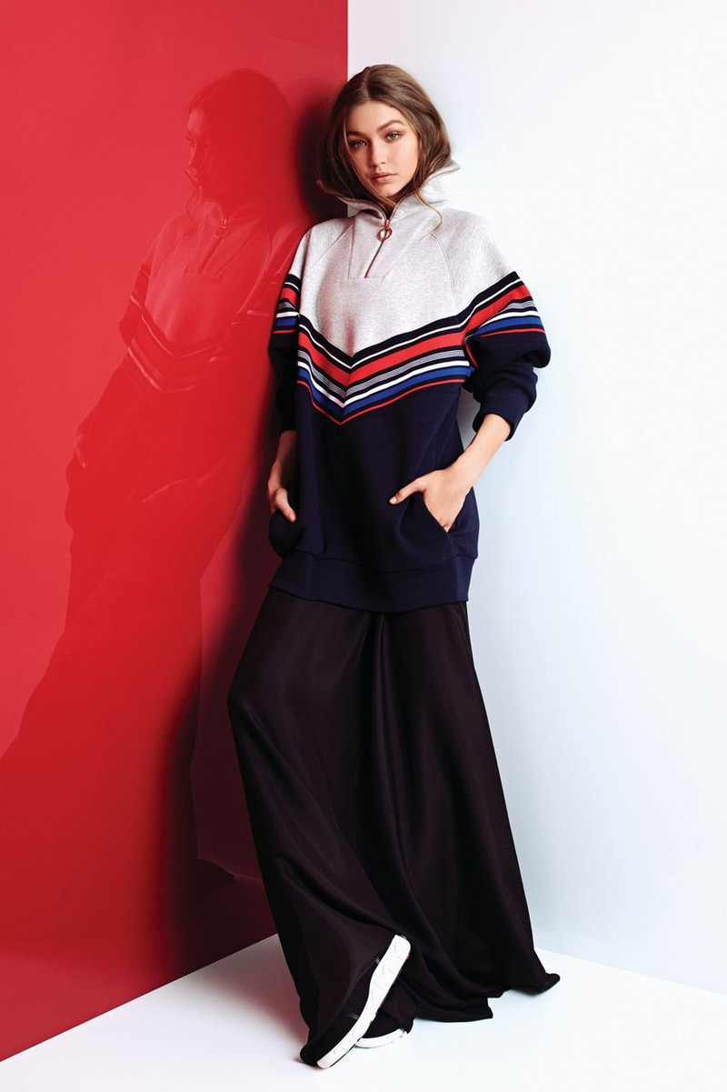 Relaxed Quarter-Zip Sweatshirt with Wide-Leg Pants Relaxed Quarter-Zip Sweatshirt with Wide-Leg Pants — Tommy Hilfiger Outfits