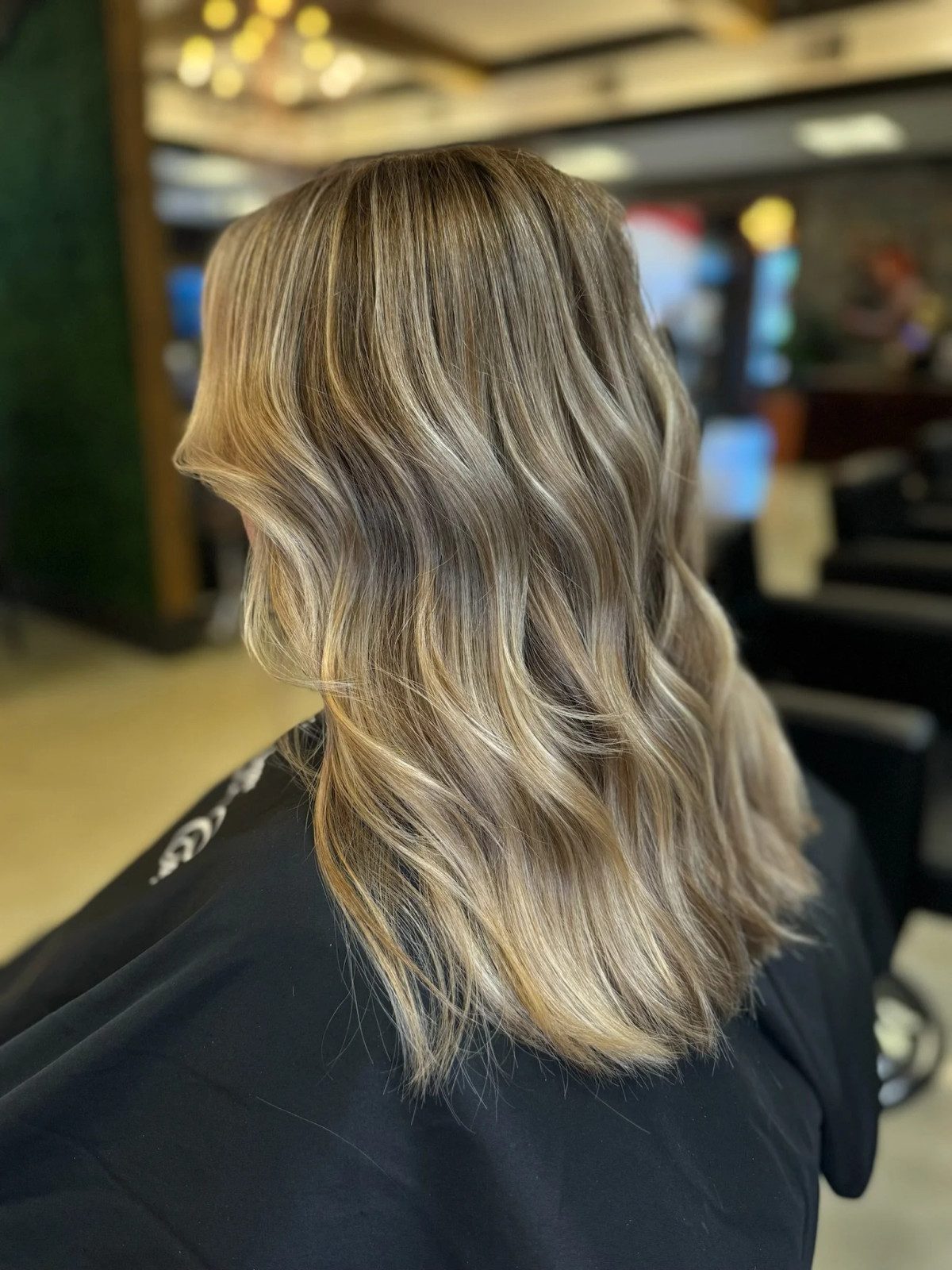 Angled Bob With Blonde Caramel Balayage Angled Bob With Blonde Caramel Balayage