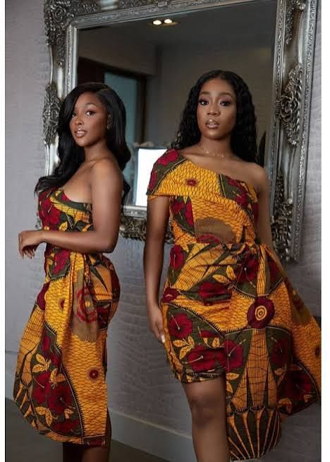 Asymmetric Wrap Dresses in Bold Prints Asymmetric Wrap Dresses in Bold Prints — Afrocentric Outfits