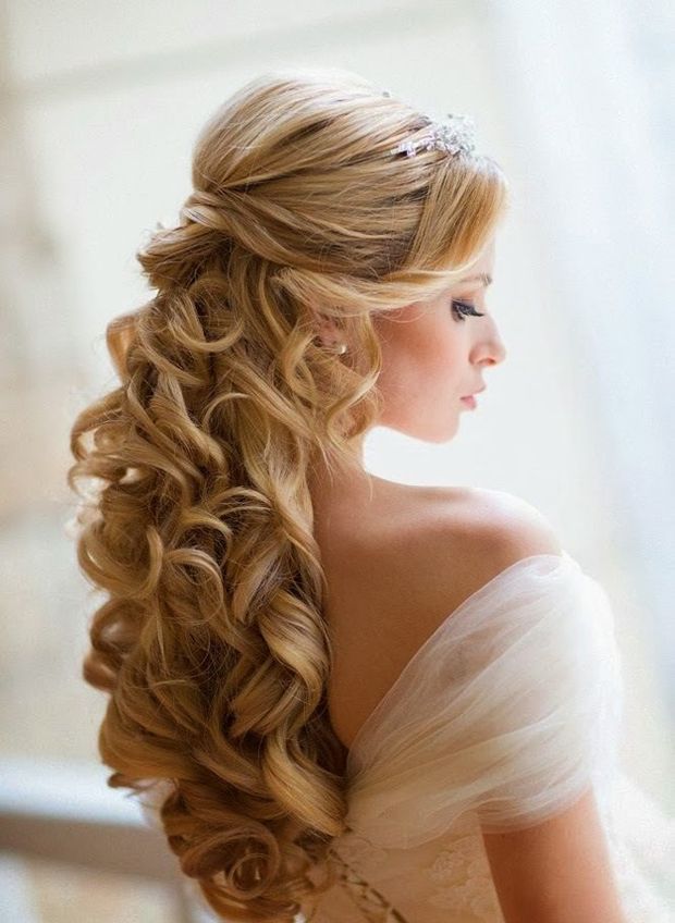 Ash Blonde Half Up With Defined Curls — Half Up Half Down with Curls
