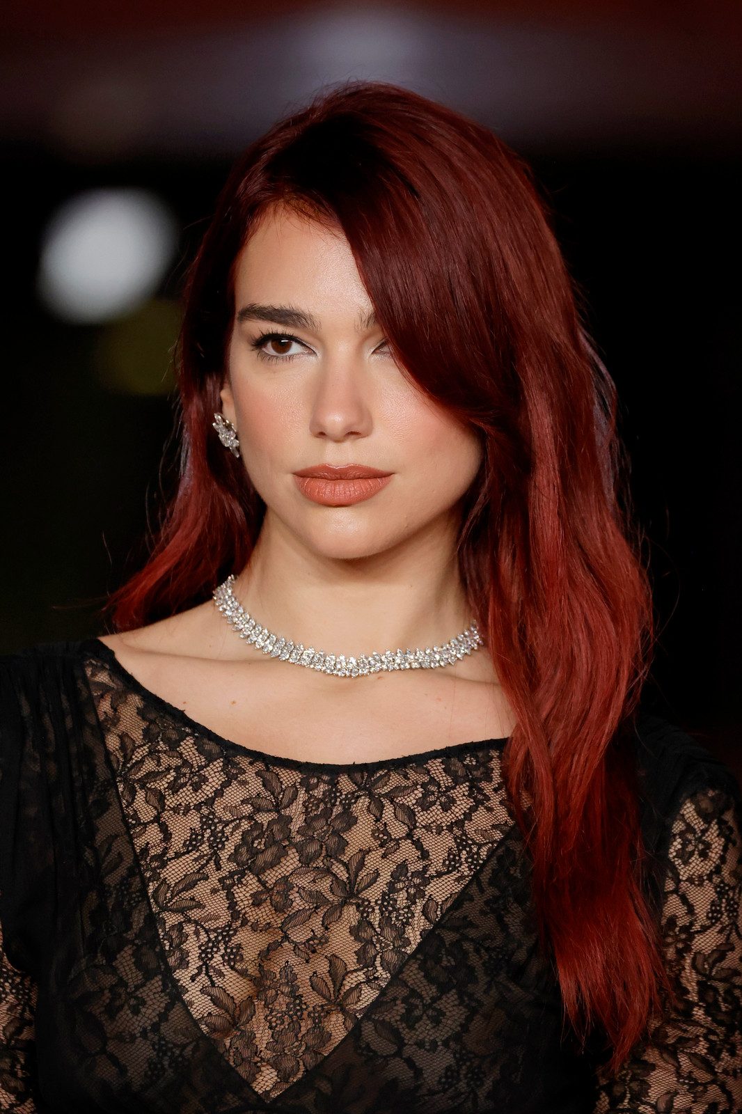 Shoulder Visual Idea — Dark Red Hair