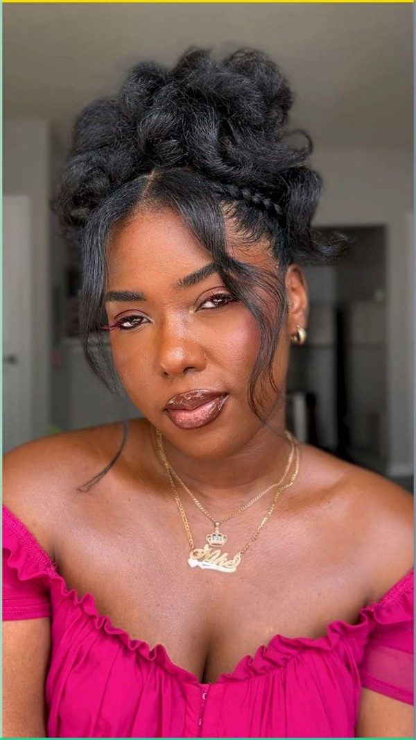 Voluminous Updo With Face-Framing Tendrils — 4C Hairstyles