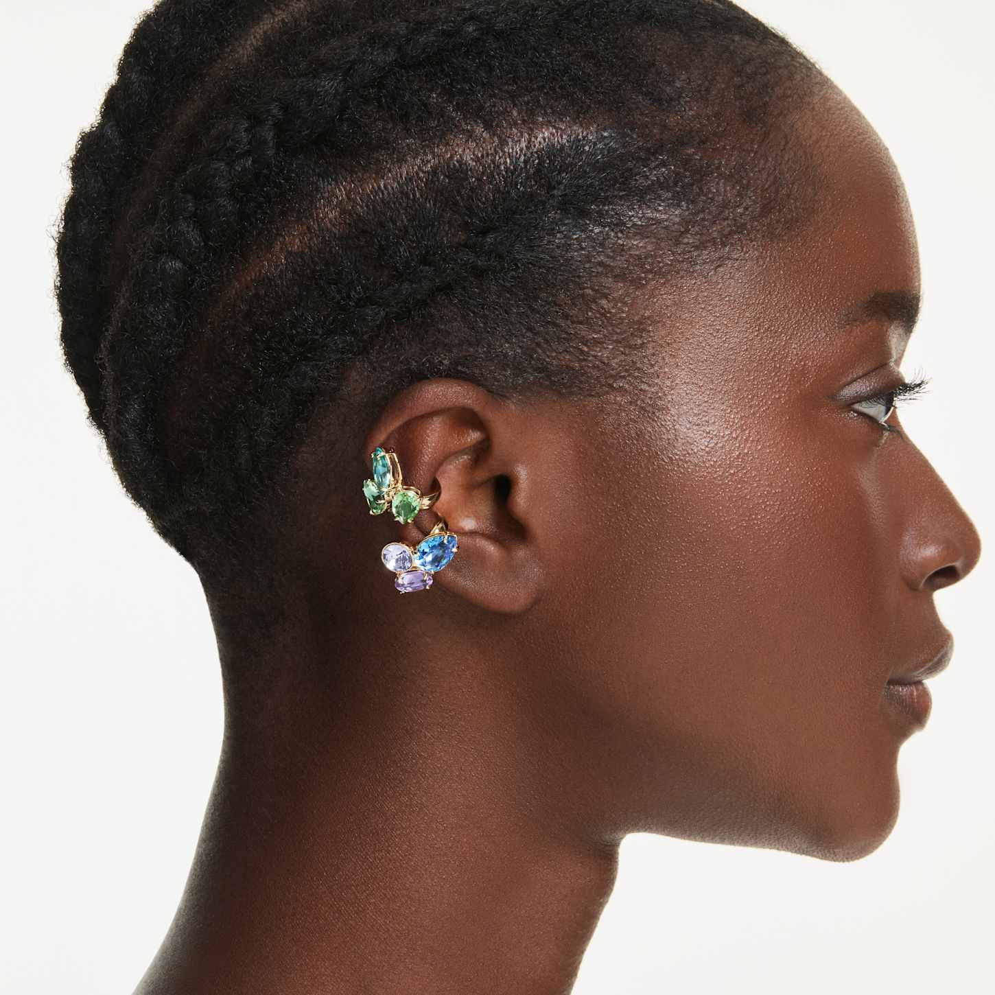 Multicolor Gemstone Butterfly Ear Cuffs for a Fashion-Forward Look Multicolor Gemstone Butterfly Ear Cuffs for a Fashion-Forward Look