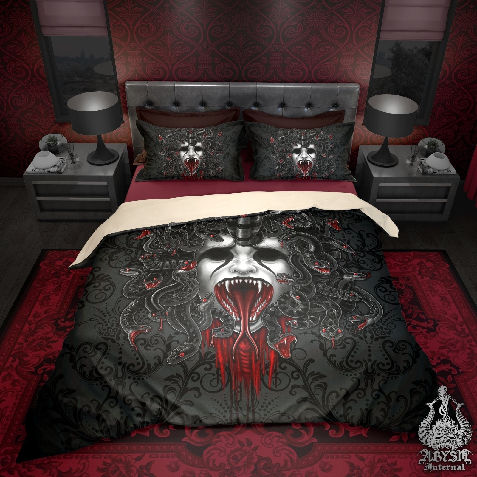Gothic Medusa Bedding Set Gothic Medusa Bedding Set — Vampire Aesthetic Outfits