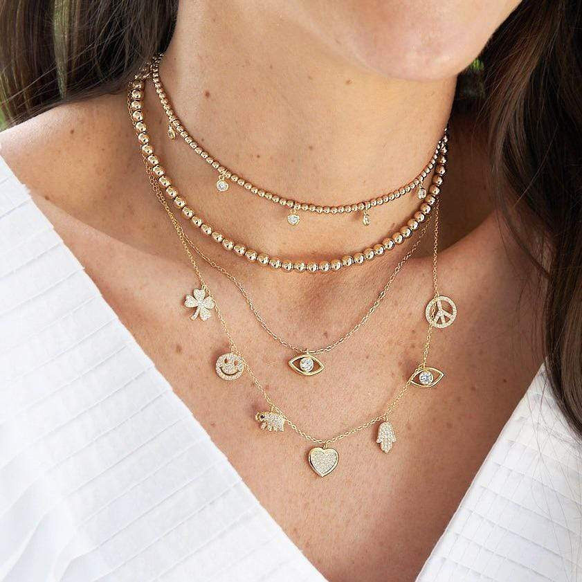 Mixed Charm Collection on Layered Necklaces Mixed Charm Collection on Layered Necklaces — Charm Necklaces