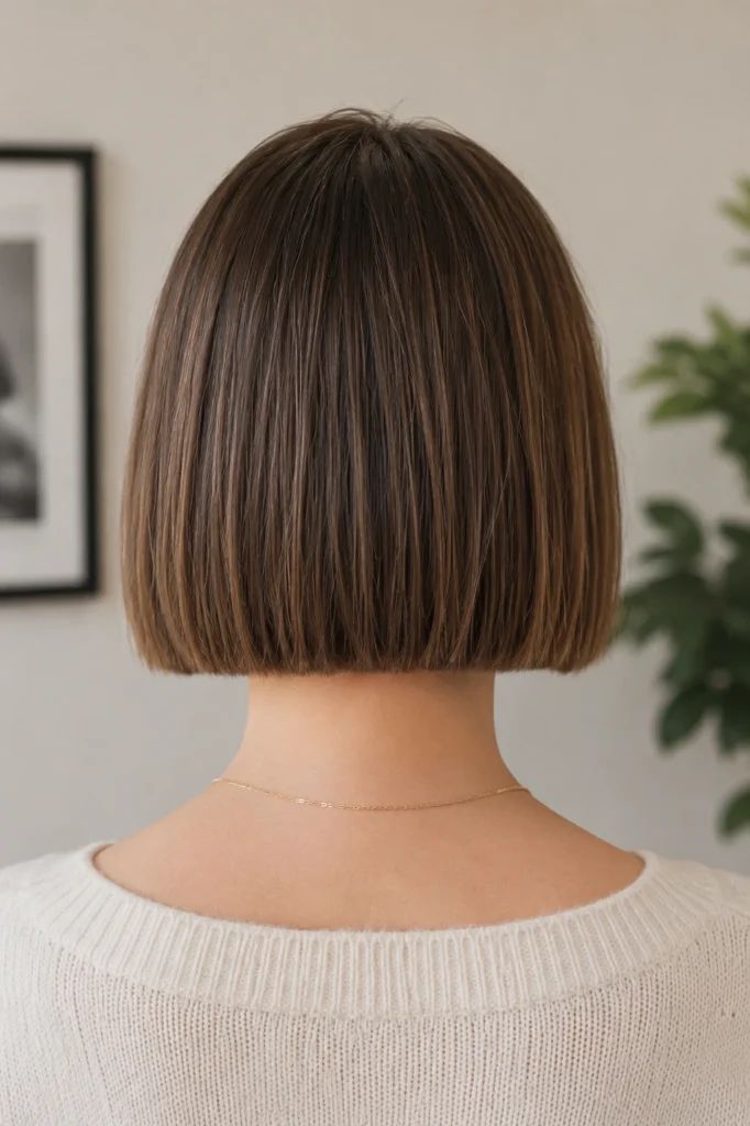 Fine Hair Blunt Collarbone Bob Fine Hair Blunt Collarbone Bob — Long Bob