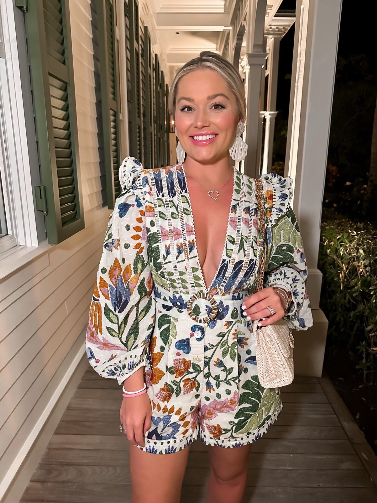 Bold Print Romper for Island Evenings — Key West Outfits