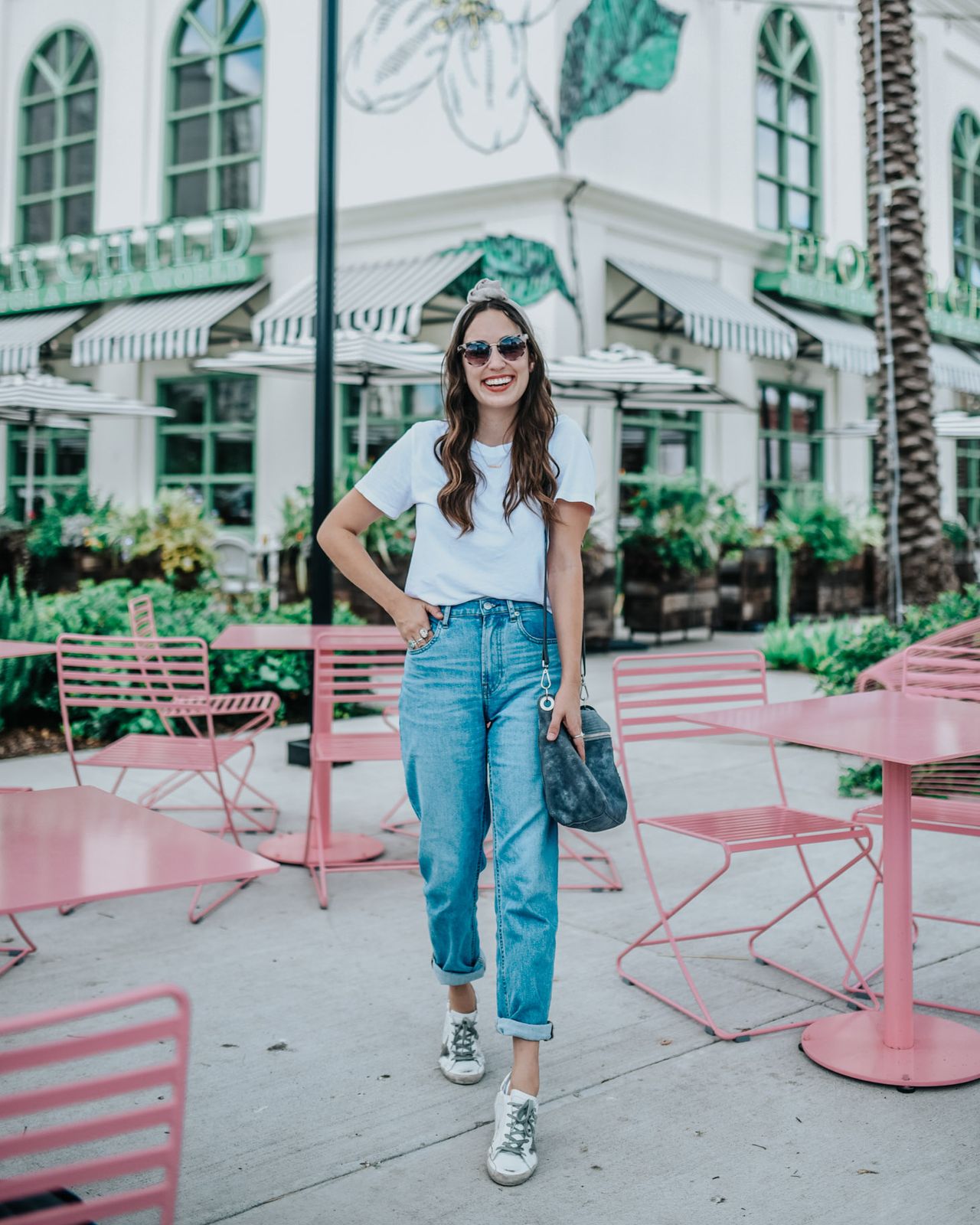 Cuffed Denim and Distressed Sneakers — Golden Goose Outfits