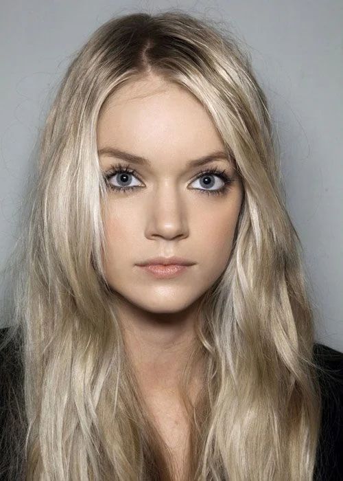 Ash Blonde With Darker Roots Ash Blonde With Darker Roots — Hair Color for Blue Eyes