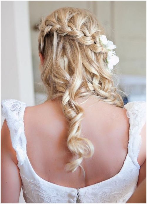 Blonde With Lighter Blonde Highlights Visual Idea — Boho Braided Wedding Hair
