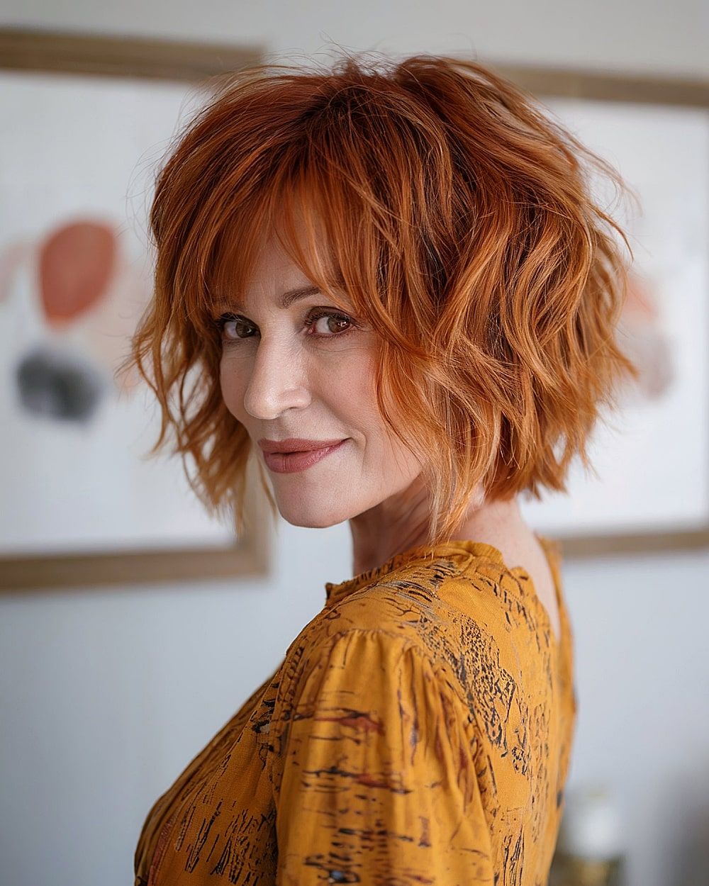 Copper Red Balayage Visual Idea Copper Red Balayage Visual Idea — Balayage Short Hair