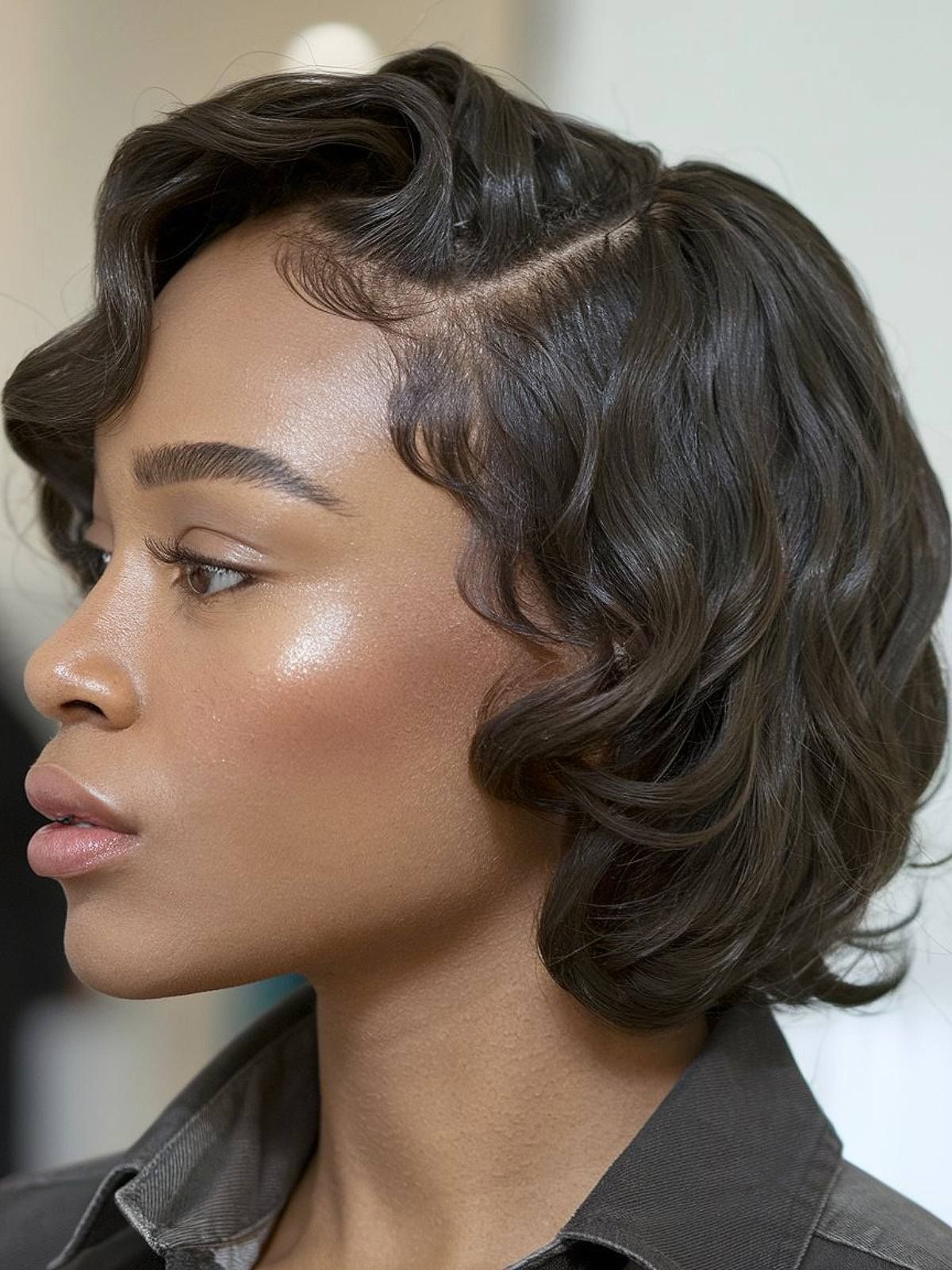Silk Pressed Bob With Waves Silk Pressed Bob With Waves — Silk Press Bob