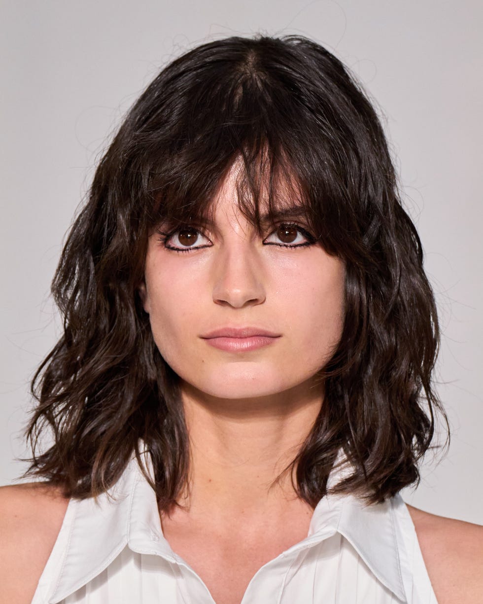Textured Bob With Full Bangs Textured Bob With Full Bangs — Boho Hairstyles