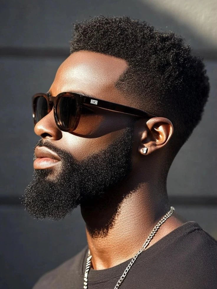 Textured Crop Fade With Full Beard Textured Crop Fade With Full Beard — Beard Styles