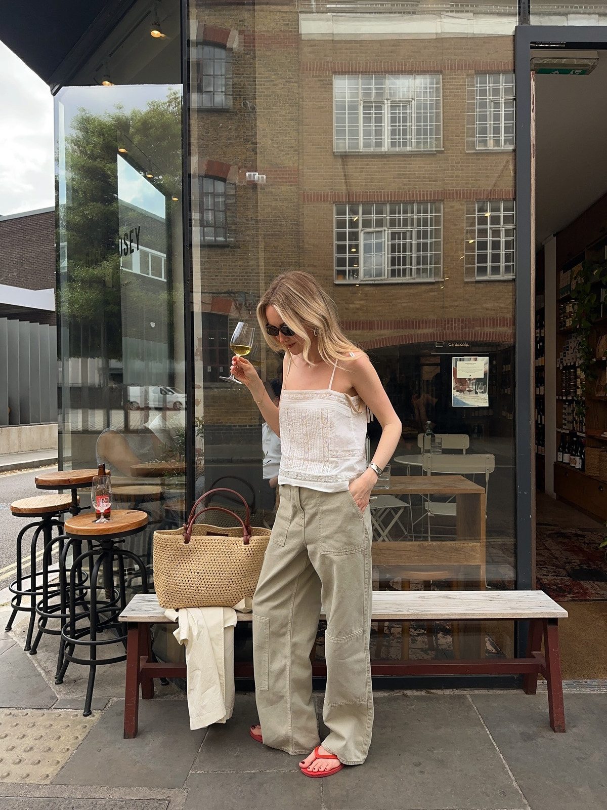 Relaxed Cargo Pants with a Camisole: Comfort Meets Style Relaxed Cargo Pants with a Camisole: Comfort Meets Style — Bar Crawl Outfits