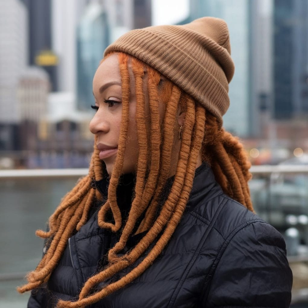 Thick Straight Box Braids in Vibrant Ginger Thick Straight Box Braids in Vibrant Ginger — Ginger Braids