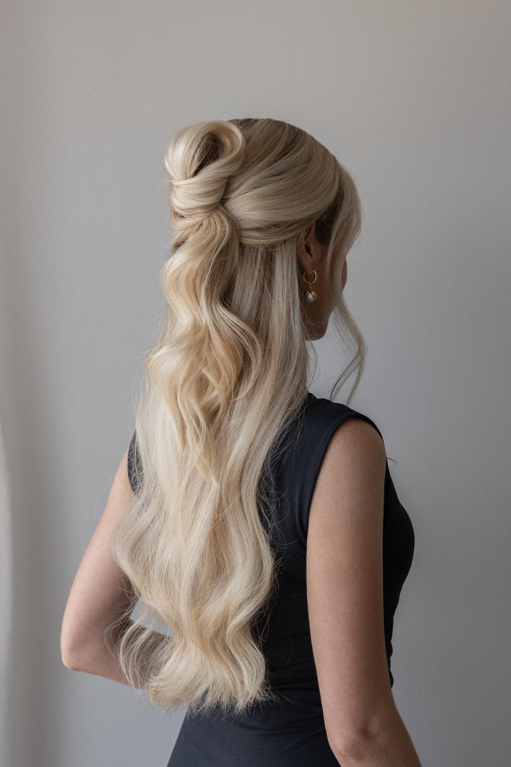 Voluminous Knot Half Up Half Down — Half Up Half Down Hairstyles