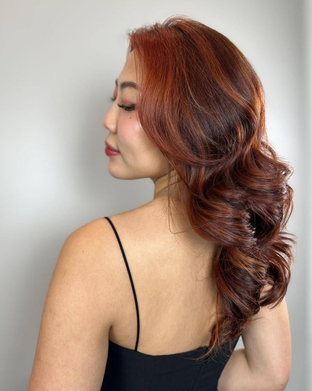Mid-Back Medium Auburn With Cool Undertones Mid-Back Medium Auburn With Cool Undertones — Hair Color for Cool Skin Tone