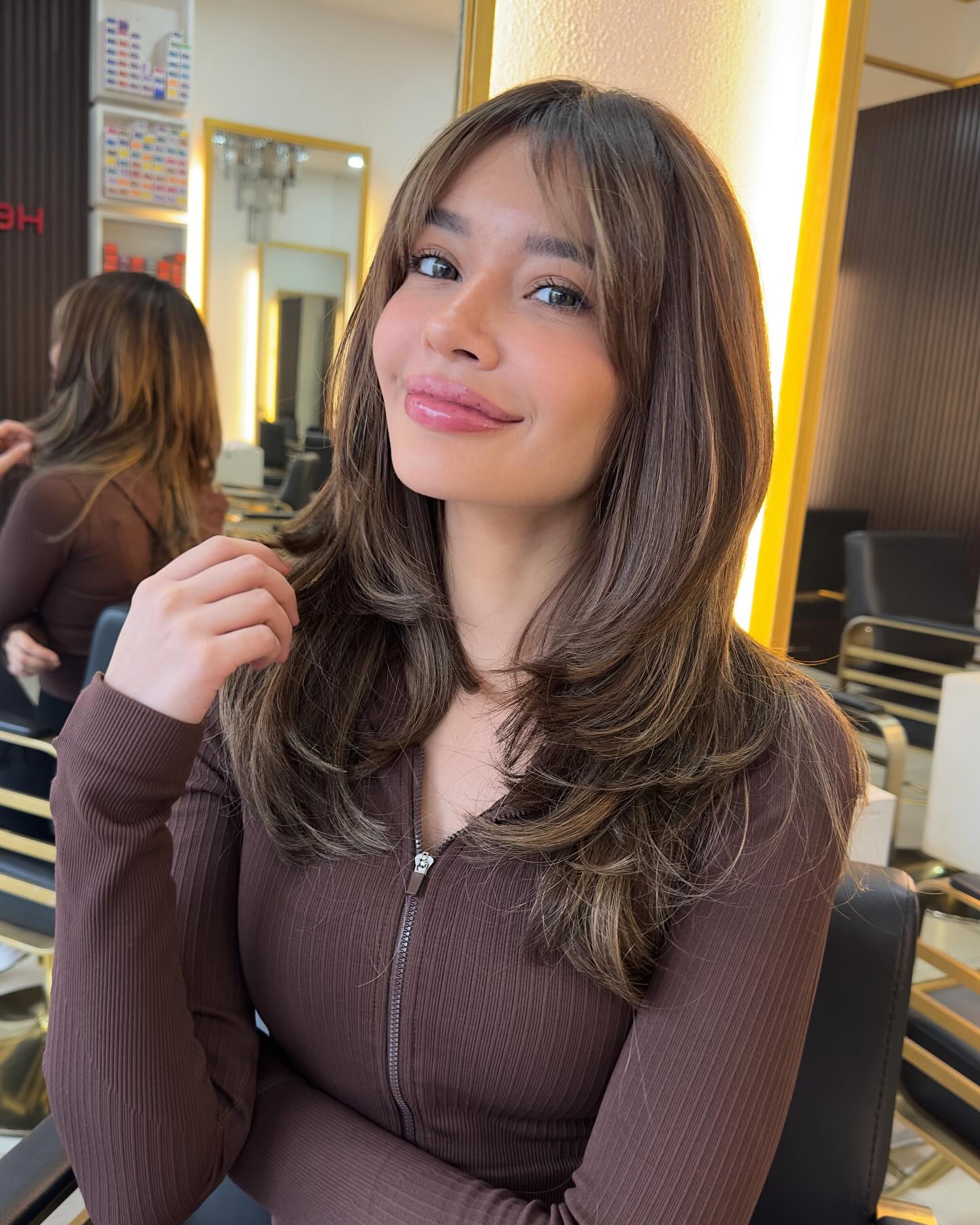 Fullness of Layers With Blonde Balayage Fullness of Layers With Blonde Balayage — Butterfly Haircut