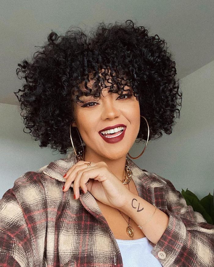 Collarbone Layered Blowout Fringe — Afro Hairstyles