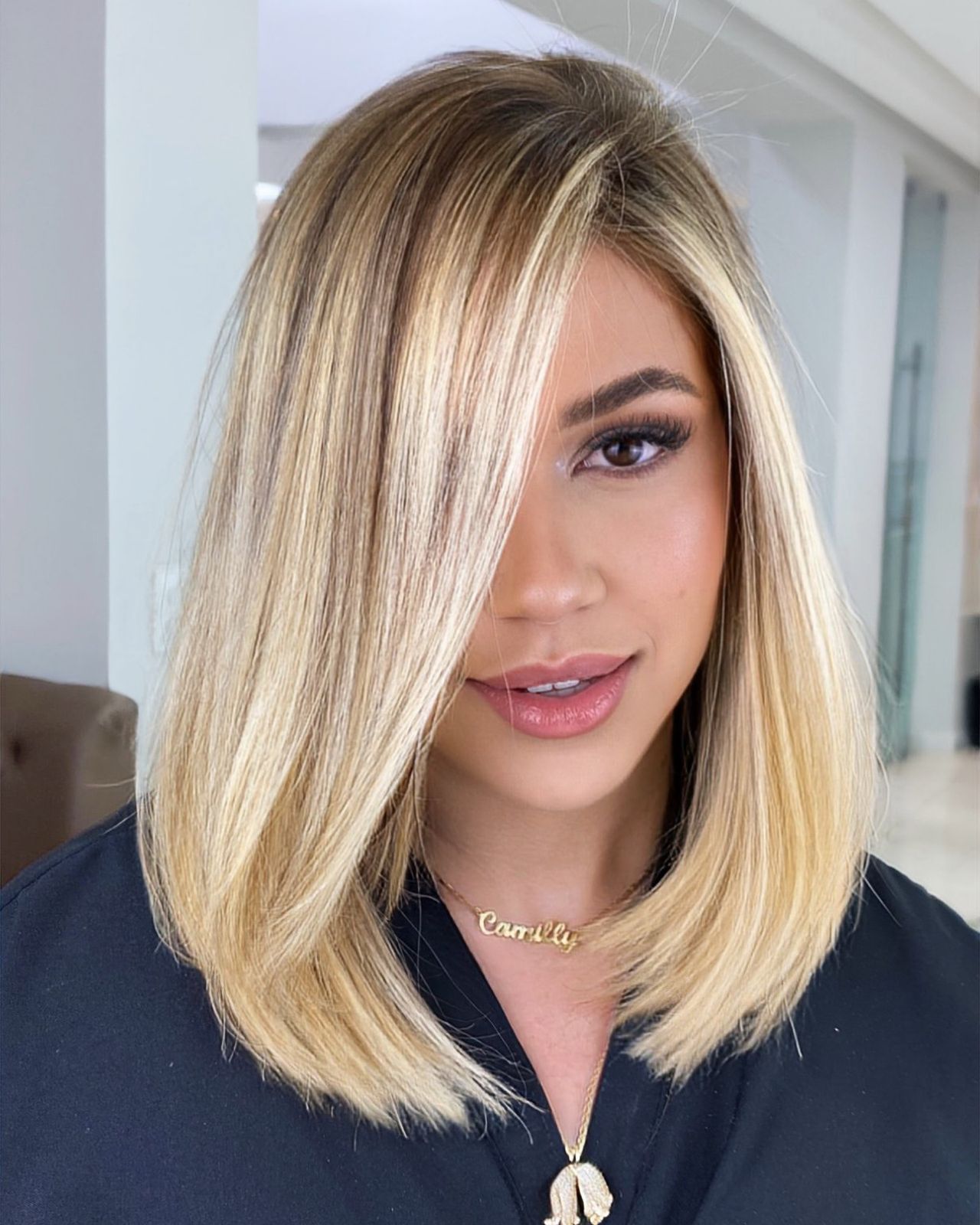 Mid-Back Visual Idea Mid-Back Visual Idea — Hair Color for Brown Eyes