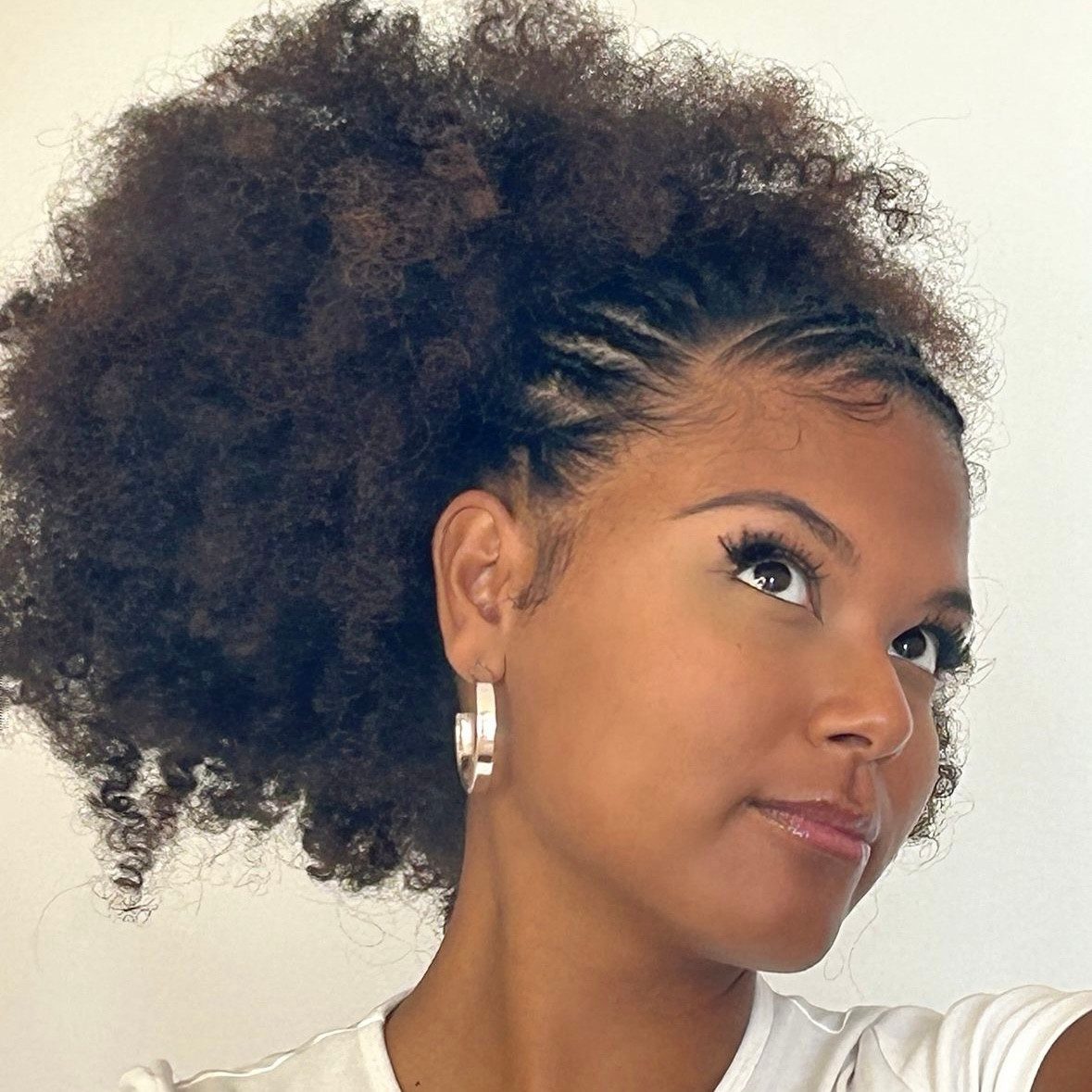 High Puff With Subtle Highlights High Puff With Subtle Highlights — Puff Hairstyles Natural Hair