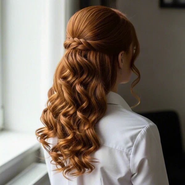 Copper Red Visual Idea — Prom Hairstyles