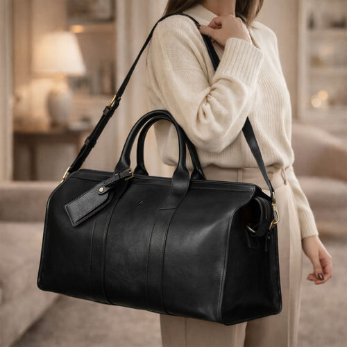 Structured Doctor-Style Bag for Sophisticated Travel — Weekender Bags