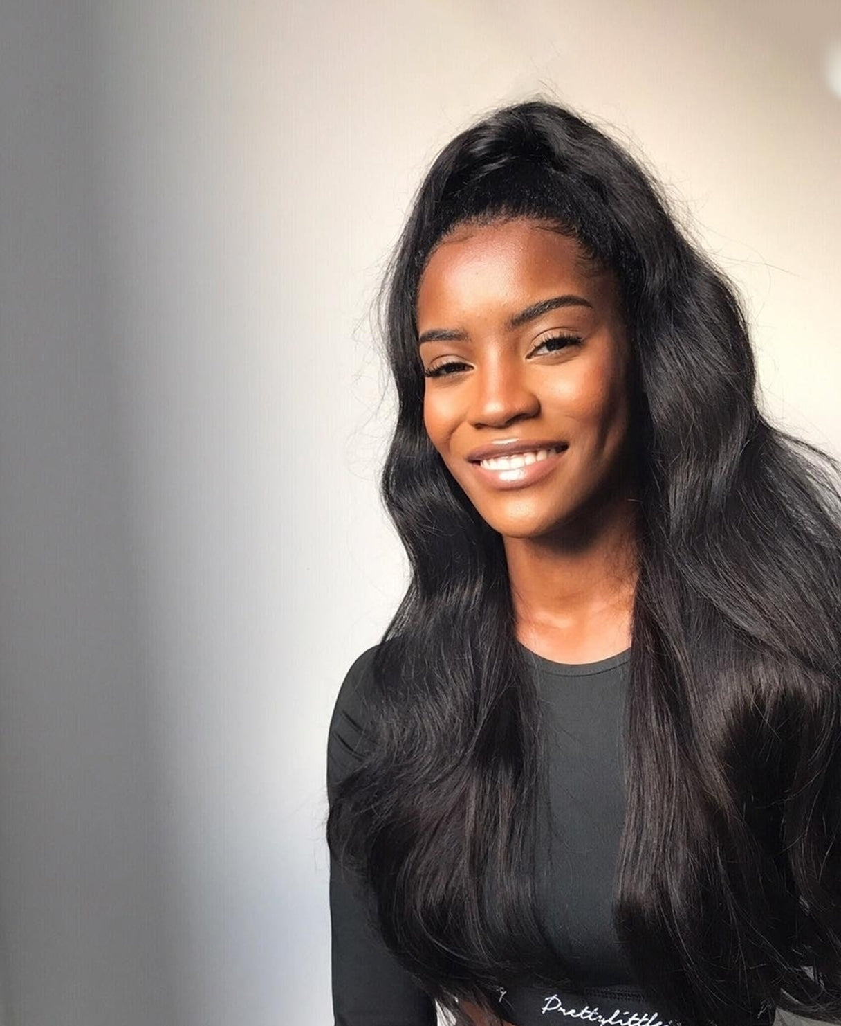 Sleek Straight Half Ponytail Sleek Straight Half Ponytail — Half Up Half Down for Black Hair