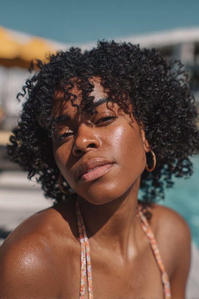 Defined Bouncy Curls — Swim Hairstyles