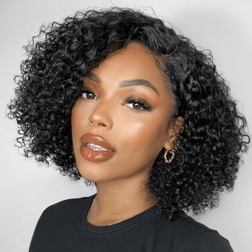 Voluminous Curly Black Bob Voluminous Curly Black Bob — Sew In Bob