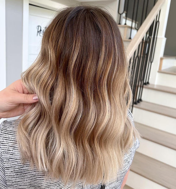 Dark Blonde To Light Blonde Balayage — Hair Color for Thin Hair