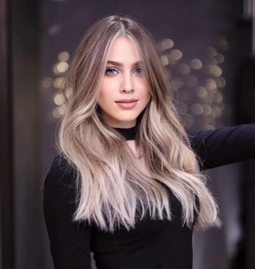Ash Blonde With Dark Roots Visual Idea — Blonde Hair Colors