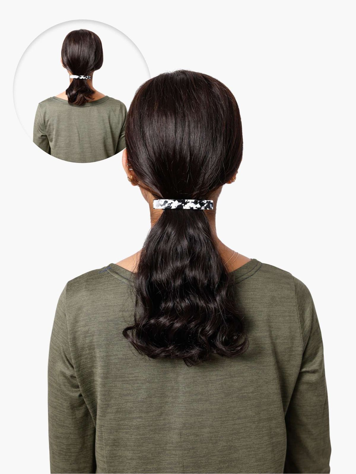 Shoulder Visual Idea — Ponytail with Extensions