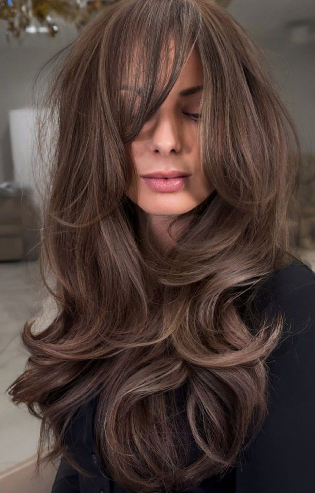 Voluminous Shag With Full Bangs Voluminous Shag With Full Bangs — Hush Cut