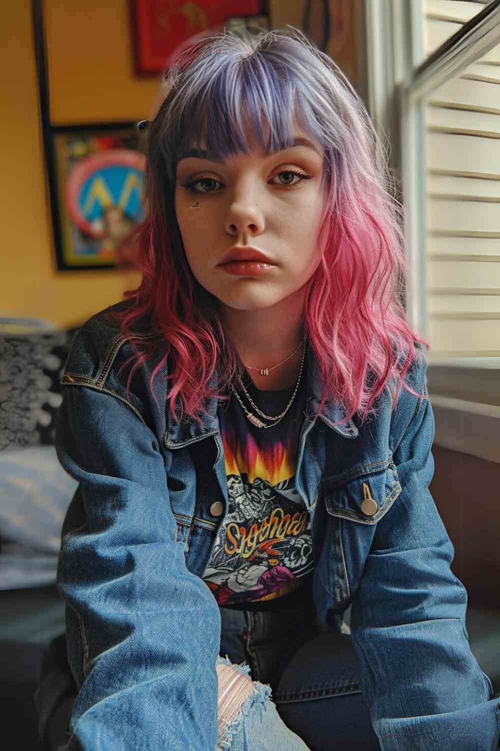 Distressed Denim and Graphic Tee Combo Distressed Denim and Graphic Tee Combo — Pop Punk Outfits