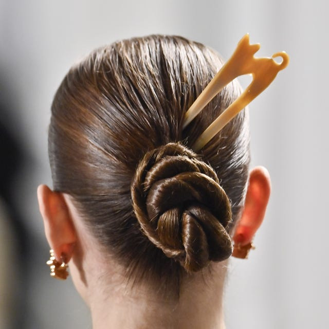 Braided Bun On Chin Length Hair — Hair Stick Hairstyles