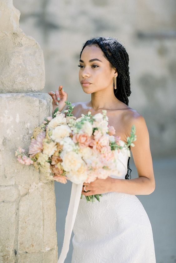 Intricate Braided Updo With Long Braids Intricate Braided Updo With Long Braids — Wedding Hairstyles for Black Women