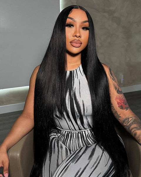 Long Straight Black Wig Long Straight Black Wig — Frontal Wig Styles