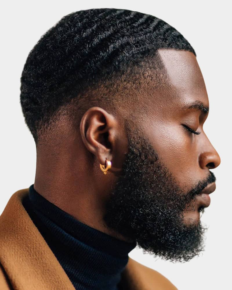 Taper Fade With Defined Waves — Black Men Haircuts