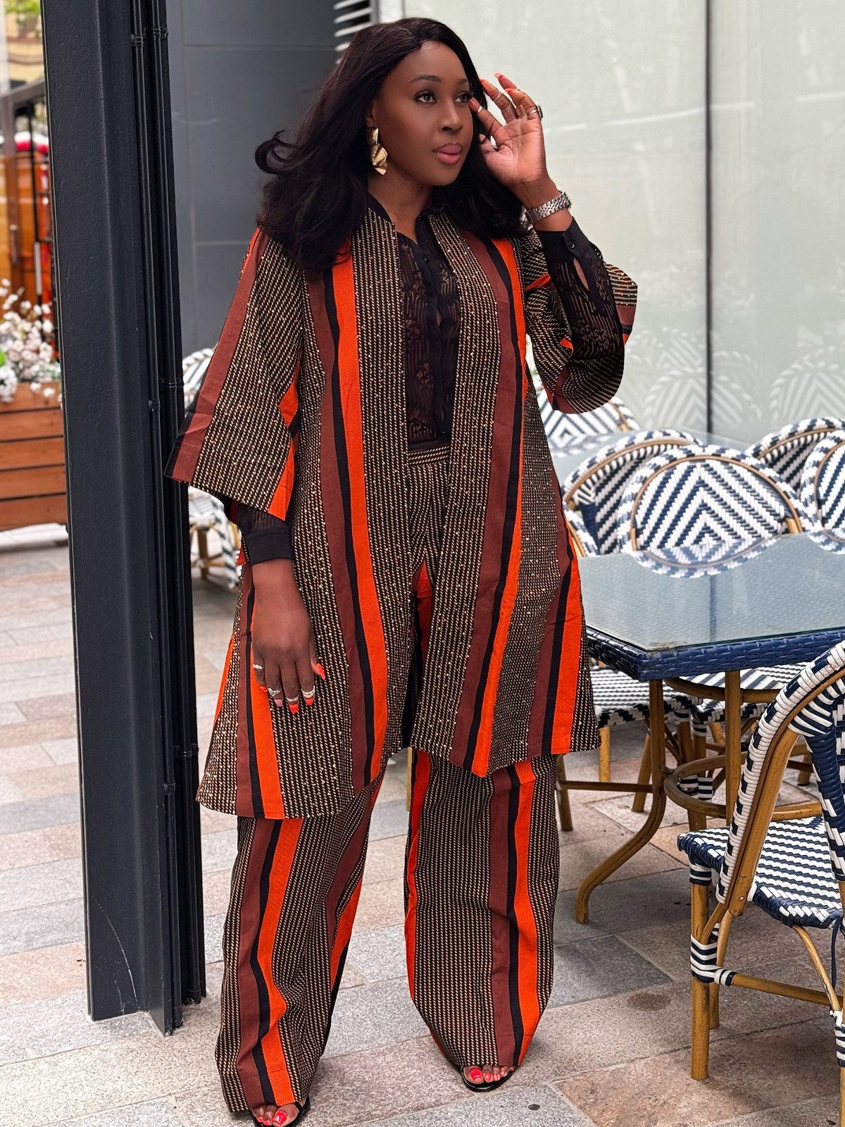 Chic Ankara Matching Set with a Lace Underlayer Chic Ankara Matching Set with a Lace Underlayer — Ankara Outfits