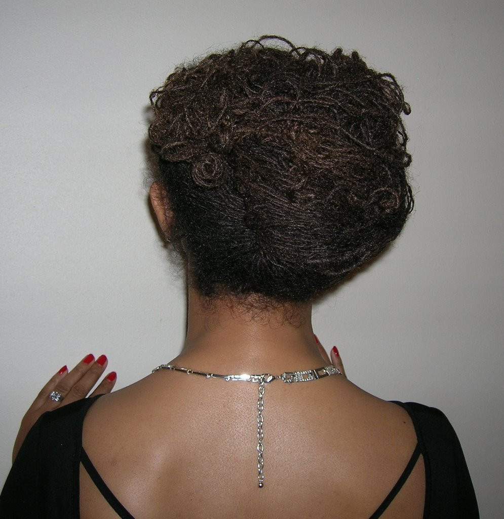 Intricate Patterned Updo — Sisterlocks Updo