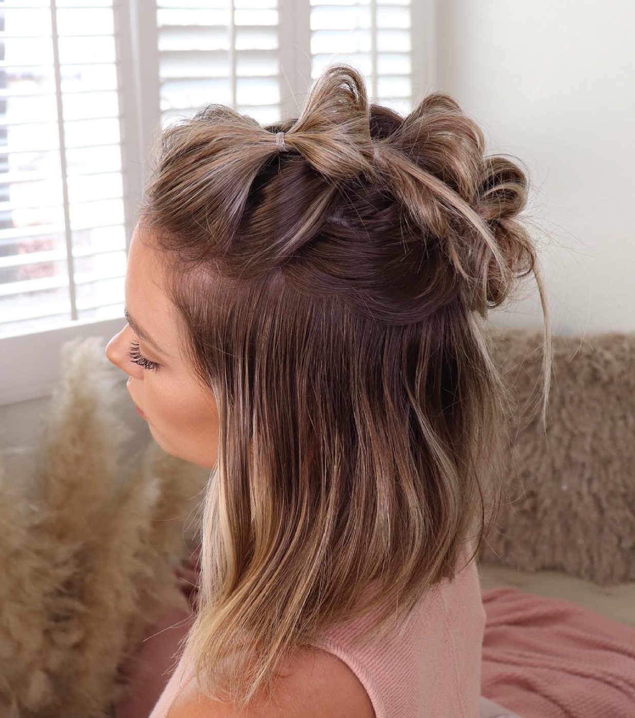 Twisted Half-Up Waves — Lazy Day Hairstyles
