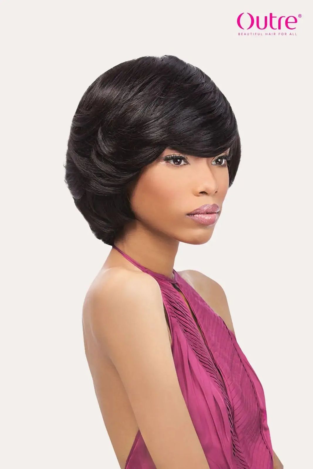 Wavy Chin Bob With Side Swept Bangs Wavy Chin Bob With Side Swept Bangs — Quick Weave Bob