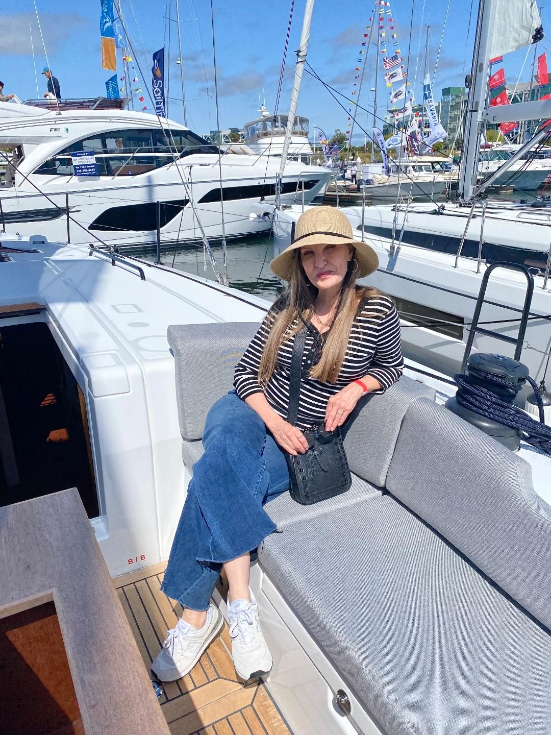 Striped Top and Jeans for a Nautical Yacht Outfit — Yacht Outfits